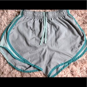 Blue and Gray Nike Athletic Shorts